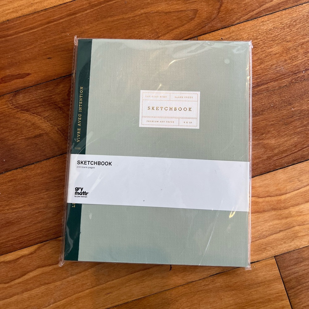 New!!! Gry Mattr 200 pages Seagreen  Sketchbook